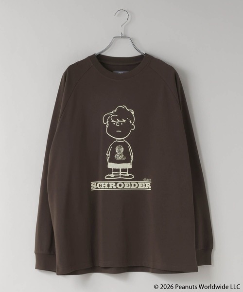 LOWRYS FARM(ローリーズファーム)の「【LFM(U)】PEANUTSプリントTロングスリーブ 1063429(Tシャツ/カットソー・メンズ・ブラウン/グレー/ライトブルー・LARGE/MEDIUM)」の3枚目の写真