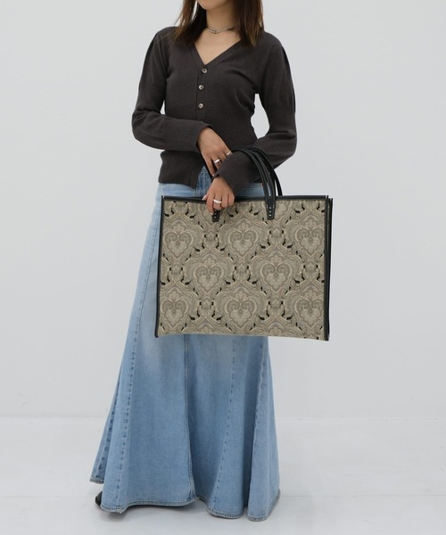 A VACATION(アヴァケーション)の「【A VACATION/アヴァケーション】TANK SHIMBA/トートバッグ(トートバッグ・レディース・ブラウン・FREE)」の6枚目の写真