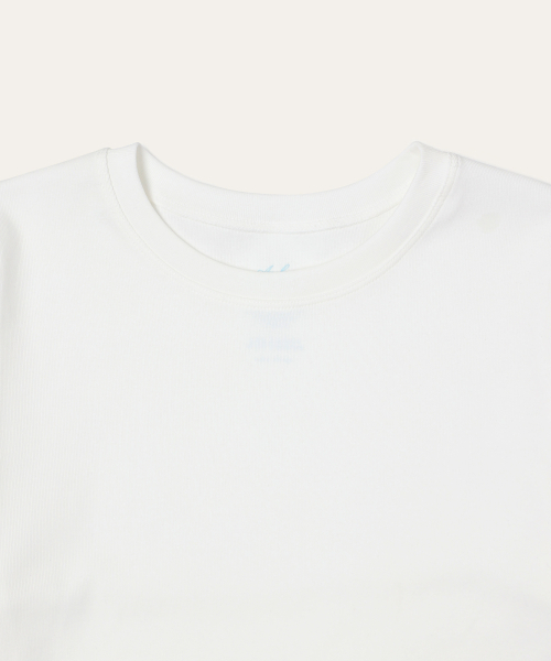 AUBER(オーベル)の「Organic Short Sleeve - White(Tシャツ/カットソー・レディース・ホワイト・1/2)」の3枚目の写真