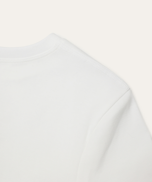 AUBER(オーベル)の「Organic Short Sleeve - White(Tシャツ/カットソー・レディース・ホワイト・1/2)」の4枚目の写真