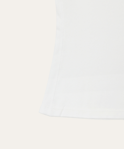 AUBER(オーベル)の「Organic Short Sleeve - White(Tシャツ/カットソー・レディース・ホワイト・1/2)」の5枚目の写真