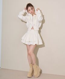 キラキラボリュームフリルミニスカパン