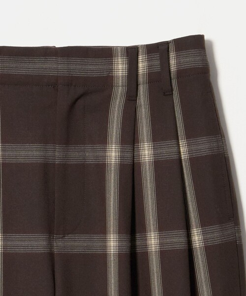 BEAUTY&YOUTH UNITED ARROWS（ビューティーアンドユースユナイテッドアローズ）の「ポリエステルブレンド チェック ワイドパンツ（スラックス・レディース・ダークブラウン/ベージュ・M/S）」の11枚目の写真