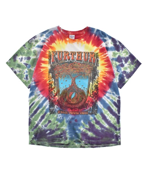 GILDAN(ギルダン)の「【USED】FURTHUR “FALL TOUR 2011” タイダイ バンド Tシャツ(Tシャツ/カットソー・メンズ・マルチ・X-LARGE)」の1枚目の写真