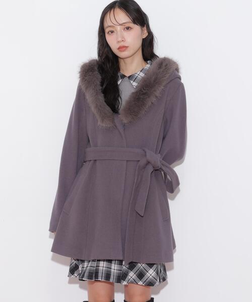 JILL by JILL STUART(ジルバイジルスチュアート)の「フーディミディコート(その他アウター・レディース・ピンク/ホワイト/グレー・MEDIUM/SMALL)」の18枚目の写真