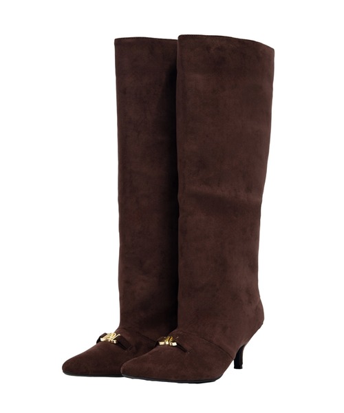ANDRESD(アンドレスド)の「ロゴバックルロングブーツ / LOGO BUCKLE LONG BOOTS(ブーツ・レディース・ブラウン/ブラック・39/37/38)」の18枚目の写真