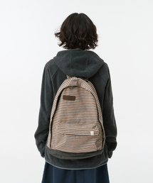 JERSEY STRIPE バックパック、ブラウン