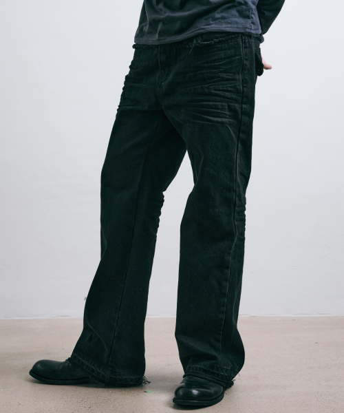 LEARVE(ルアブ)の「JAVI ツイン ファブリック パンツ ブラック(デニムパンツ・メンズ・その他・MEDIUM/LARGE/SMALL)」の2枚目の写真