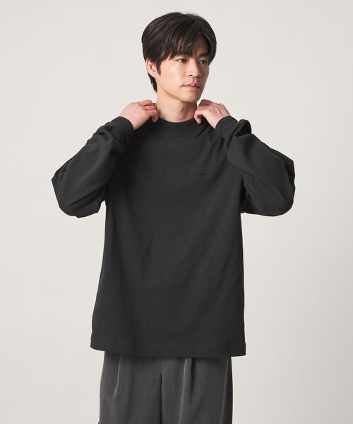 フットボール リブ 長袖 Tシャツ カットソー（Tシャツ/カットソー