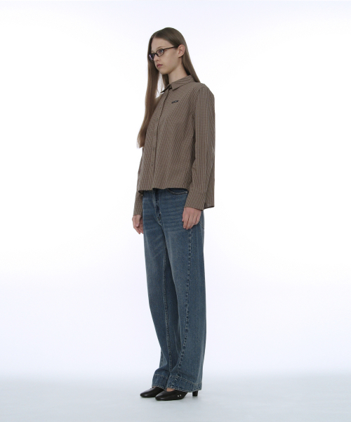 PARTIMENTO WOMEN(パルティメントウィメン)の「PWC クラシックチェックシャツ_キャメル(シャツ/ブラウス・レディース・その他・REGULAR/FREE)」の4枚目の写真