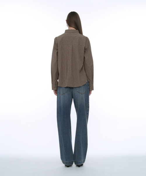 PARTIMENTO WOMEN(パルティメントウィメン)の「PWC クラシックチェックシャツ_キャメル(シャツ/ブラウス・レディース・その他・REGULAR/FREE)」の5枚目の写真
