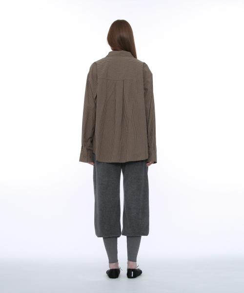 PARTIMENTO WOMEN(パルティメントウィメン)の「PWC クラシックチェックシャツ_キャメル(シャツ/ブラウス・レディース・その他・REGULAR/FREE)」の8枚目の写真