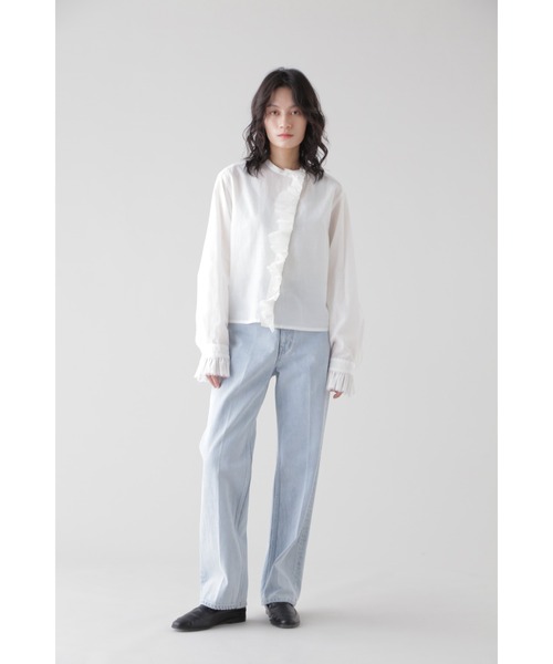 YLEVE(イレーヴ)の「YLEVE / 13.5oz DENIM PRESSED 5P FADE(デニムパンツ・レディース・ブルー・2)」の11枚目の写真