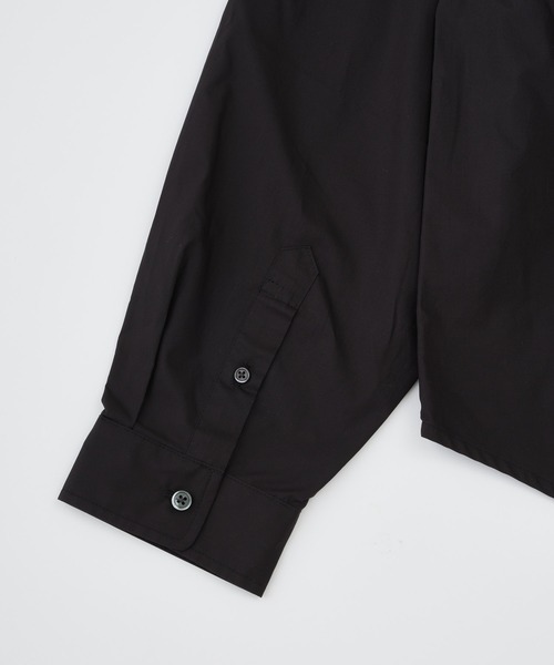 ADAM PATEK(アダムパテック)の「【ADAMPATEK/アダムパテック】 soft calm papertouch broad shirt ペーパータッチブロードシャツ(シャツ/ブラウス・レディース・チャコールグレー/ホワイト/ブラック・1)」の12枚目の写真