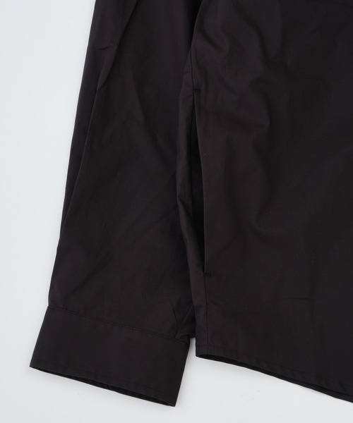 ADAM PATEK(アダムパテック)の「【ADAMPATEK/アダムパテック】 soft calm papertouch broad shirt ペーパータッチブロードシャツ(シャツ/ブラウス・レディース・チャコールグレー/ホワイト/ブラック・1)」の13枚目の写真