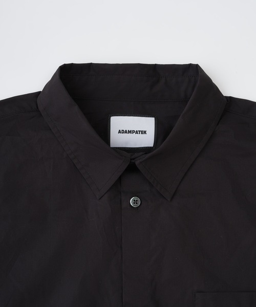 ADAM PATEK(アダムパテック)の「【ADAMPATEK/アダムパテック】 soft calm papertouch broad shirt ペーパータッチブロードシャツ(シャツ/ブラウス・レディース・チャコールグレー/ホワイト/ブラック・1)」の7枚目の写真