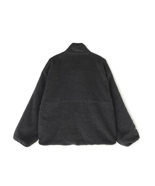 YENN(イエン)の「YENN(イエン)SHAGGY HALF ZIP JK(ブルゾン・レディース・チャコールグレー/ベージュ・F)」の5枚目の写真