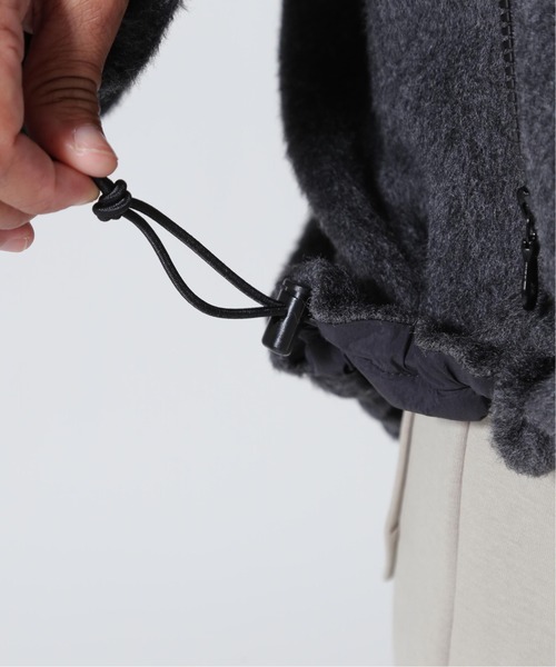 YENN(イエン)の「YENN(イエン)SHAGGY HALF ZIP JK(ブルゾン・レディース・チャコールグレー/ベージュ・F)」の3枚目の写真