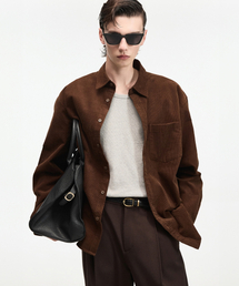 Comfort Corduroy Shirt (Brown) TNSH6F103W2