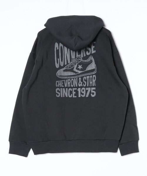 CONVERSE（コンバース）の「コンバース CONVERSE SF スウェットフーディ M（パーカー・メンズ・ブラック/ライトグレー・L/LL/M）」の4枚目の写真