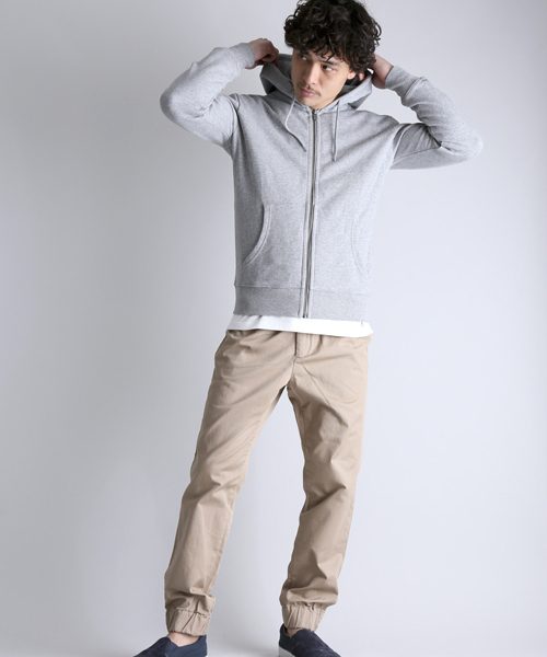 Denime（ドゥニーム）の「HEAVY SWT ZIP PARKA/スウェットジップパーカー（パーカー・メンズ・ネイビー/ピンク/グレー/ホワイト・LARGE/SMALL/X-LARGE/MEDIUM）」の17枚目の写真