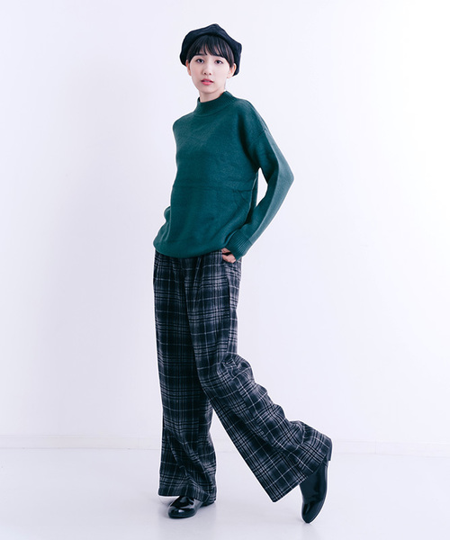 MERLOT(メルロー)の「ハイネックニットプルオーバー5853(ニット/セーター・レディース・ホワイト/ブラウン/イエロー系その他/ブラック/ネイビー/グリーン/ライトブルー/オフホワイト/ライトグレー/ピンク/キャメル/ブラウン系その他/イエロー/チェリーピンク/ブルーグリーン・FREE)」の22枚目の写真