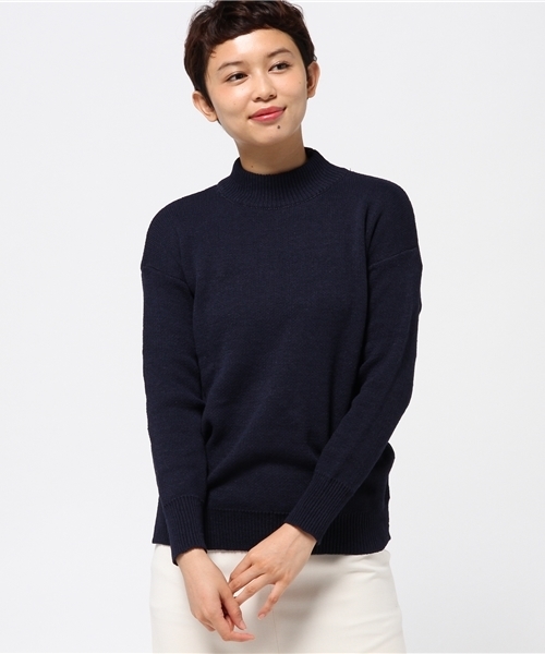 MERLOT(メルロー)の「ハイネックニットプルオーバー5853(ニット/セーター・レディース・ホワイト/ブラウン/イエロー系その他/ブラック/ネイビー/グリーン/ライトブルー/オフホワイト/ライトグレー/ピンク/キャメル/ブラウン系その他/イエロー/チェリーピンク/ブルーグリーン・FREE)」の9枚目の写真