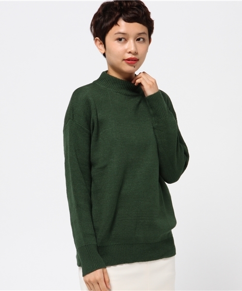 MERLOT(メルロー)の「ハイネックニットプルオーバー5853(ニット/セーター・レディース・ホワイト/ブラウン/イエロー系その他/ブラック/ネイビー/グリーン/ライトブルー/オフホワイト/ライトグレー/ピンク/キャメル/ブラウン系その他/イエロー/チェリーピンク/ブルーグリーン・FREE)」の7枚目の写真
