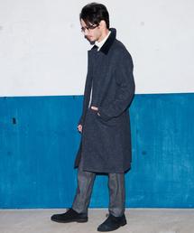 green label relaxing | BC MOON/TWEED バルカラー コート(ステンカラーコート)