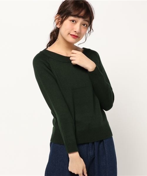 laboratory work（ラボラトリーワーク）の「カシミア混2way　Ｖネックニットプルオーバー（ニット/セーター・レディース・杢グレー/ブラック/モカ/グリーン/レッド・MEDIUM）」の16枚目の写真