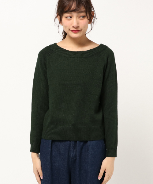 laboratory work（ラボラトリーワーク）の「カシミア混2way　Ｖネックニットプルオーバー（ニット/セーター・レディース・杢グレー/ブラック/モカ/グリーン/レッド・MEDIUM）」の6枚目の写真