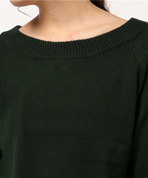 laboratory work（ラボラトリーワーク）の「カシミア混2way　Ｖネックニットプルオーバー（ニット/セーター・レディース・杢グレー/ブラック/モカ/グリーン/レッド・MEDIUM）」の9枚目の写真