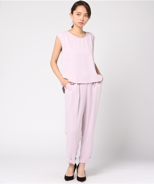 PAGEBOY（ページボーイ）の「Wクロスセットアップ（ワンピース・レディース・ブラック/ネイビー/ラベンダー・FREE）」の3枚目の写真