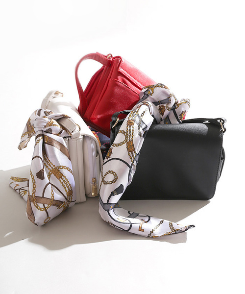 WEGO(ウィゴー)の「WEGO/【2点セット】スカーフ付き多機能ショルダーバッグ(ショルダーバッグ・レディース・ブラック/ホワイト/レッド・FREE)」の16枚目の写真