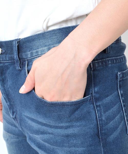 SHIPS Days(シップスデイズ)の「SHIPS Days STANDARD: ワンウォッシュ デニム レギンス◇(デニムパンツ・レディース・ブルー・SMALL/LARGE/MEDIUM)」の6枚目の写真