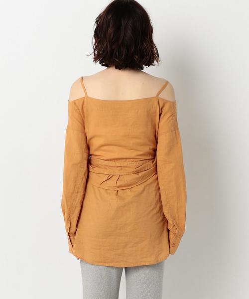 Another Edition（アナザーエディション）の「シャツ&シャツ ◆（シャツ/ブラウス・レディース・オフホワイト/オレンジ/ブラック・FREE）」の4枚目の写真