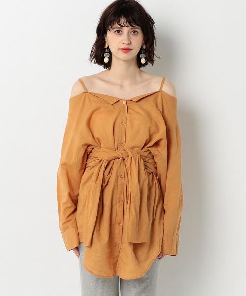 Another Edition（アナザーエディション）の「シャツ&シャツ ◆（シャツ/ブラウス・レディース・オフホワイト/オレンジ/ブラック・FREE）」の5枚目の写真