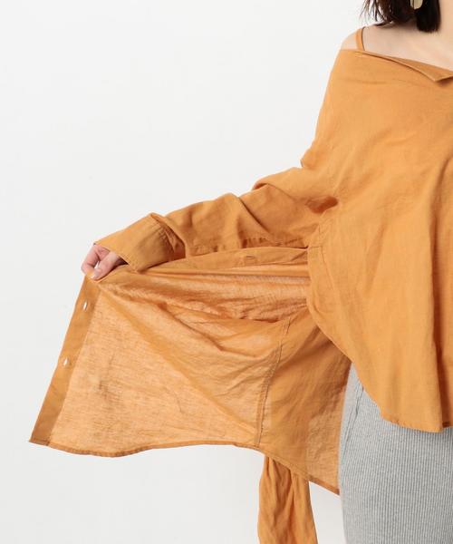 Another Edition（アナザーエディション）の「シャツ&シャツ ◆（シャツ/ブラウス・レディース・オフホワイト/オレンジ/ブラック・FREE）」の17枚目の写真