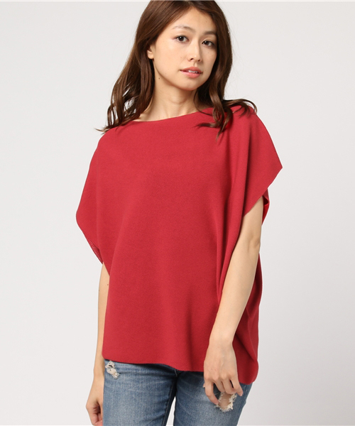 un dix cors(アンディコール)の「12Gバイアスガーターニット(ニット/セーター・レディース・ブラウン/レッド/チャコールグレー・フリ-)」の3枚目の写真