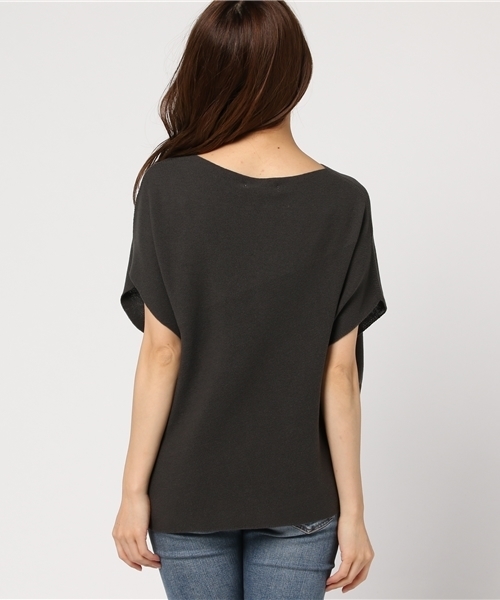 un dix cors(アンディコール)の「12Gバイアスガーターニット(ニット/セーター・レディース・ブラウン/レッド/チャコールグレー・フリ-)」の6枚目の写真