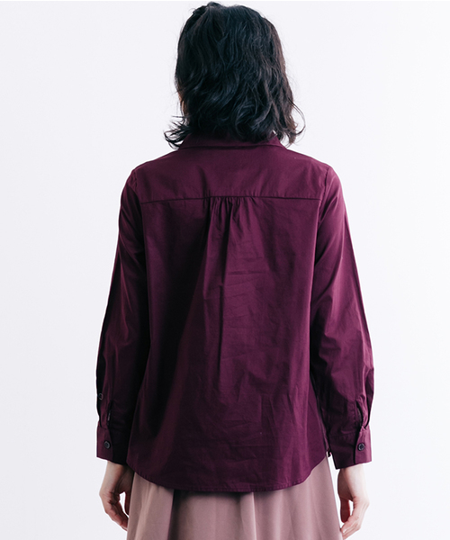merlot plus（メルロープリュス）の「うさみみ襟コットンシャツブラウス7121（シャツ/ブラウス・レディース・ブラック/ワイン/ホワイト・FREE）」の6枚目の写真