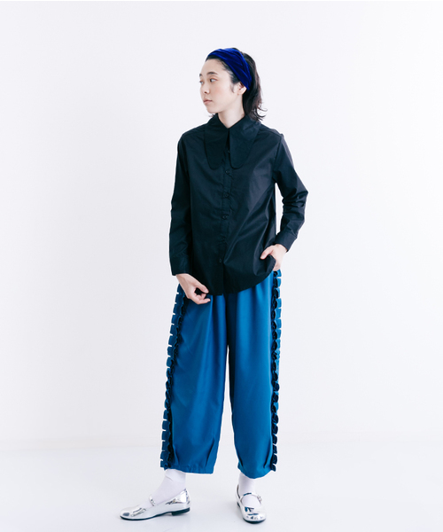 merlot plus（メルロープリュス）の「うさみみ襟コットンシャツブラウス7121（シャツ/ブラウス・レディース・ブラック/ワイン/ホワイト・FREE）」の14枚目の写真