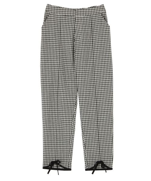 merry jenny（メリージェニー）の「ギンガムテーパードパンツ（その他パンツ・レディース・ネイビー/ブラック・FREE）」の12枚目の写真