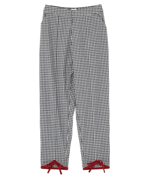 merry jenny（メリージェニー）の「ギンガムテーパードパンツ（その他パンツ・レディース・ネイビー/ブラック・FREE）」の13枚目の写真