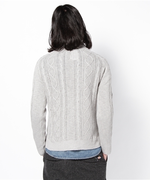 CIAOPANIC（チャオパニック）の「アランショールCD（カーディガン/ボレロ・メンズ・ネイビー/グレー/ベージュ・MEDIUM/LARGE）」の8枚目の写真