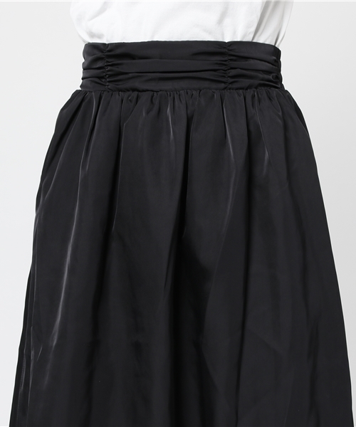 Re:EDIT（リエディ）の「グロッシークロスフレアスカート（スカート・レディース・ブラック/キャメル/グリーン/レッド・MEDIUM/LARGE）」の8枚目の写真