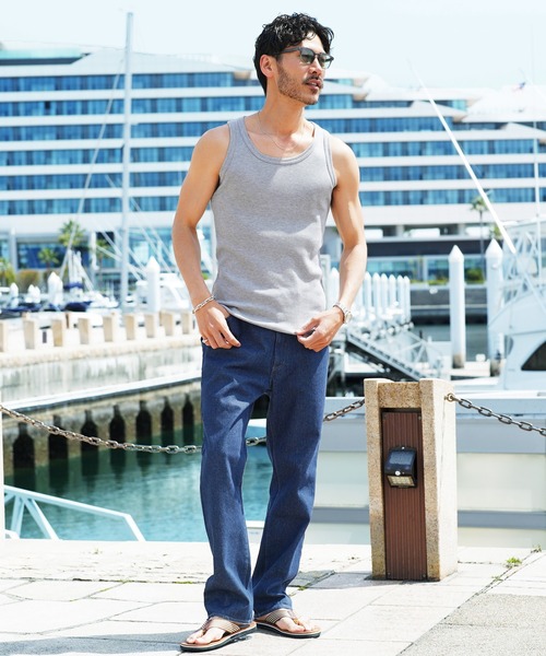 jiggys shop(ジギーズショップ)の「テレコタンクトップ(タンクトップ・メンズ・ホワイト/ブラック/ネイビー/グレー・LARGE/MEDIUM/SMALL/X-LARGE/XX-LARGE)」の11枚目の写真