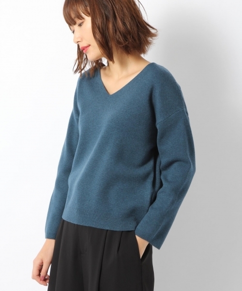 laboratory work（ラボラトリーワーク）の「ミラノリブニットプルオーバー（ニット/セーター・レディース・ピンク/グレー系その他/グリーン/ブルー・MEDIUM）」の2枚目の写真