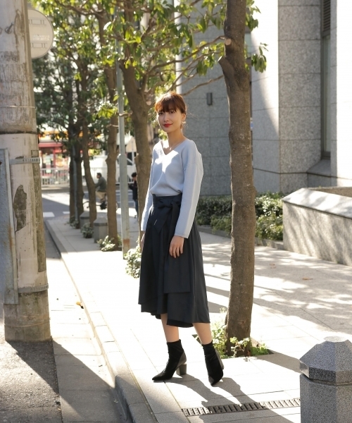 laboratory work（ラボラトリーワーク）の「ミラノリブニットプルオーバー（ニット/セーター・レディース・ピンク/グレー系その他/グリーン/ブルー・MEDIUM）」の7枚目の写真