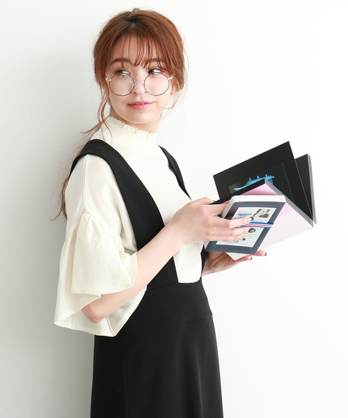 FREE'S MART（フリーズマート）の「◆キャンディースリーブコクーンニット（ニット/セーター・レディース・ホワイト/イエロー/ネイビー・FREE）」の2枚目の写真